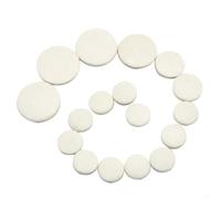17-Piece Bb Clarinet Pad Replacement Set for Sound Hole Sealing on Most Clarinet Instruments with Various Sizes Including 17.5mm 16mm 12.2mm and 10mm