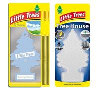 Little Trees Air Freshener Tree MTR0068 Summer Cotton Fragrance For Car Home Boat Caravan - Single Pack
