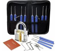 17 Pieces Lock Picking Set Lock Pick Tool Kit for Beginner and Professional