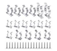 17 Pieces of Stainless Steel Spring Clips, Home Accessories, Wall-Mounted Brackets, Item Fixing Tools.