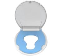 17" Round Toilet Seat, with Toddler Seat, Toilet Lid Slow Close Quiet, Easy Install and Clean, PP Material Safe and No Loosen, Perfect for Both Adults and Children