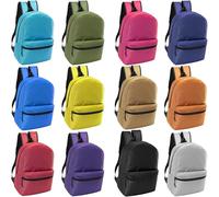 17" School Backpacks for Kids - Backpacks in Bulk for Elementary, Middle, and High School Students, Assortment a, 20 Pack, Classic