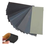 17 Sheet Wet Dry Sandpaper,Sandpapers 120 to 10000 Assorted Grits, Wet and Dry Sandpaper for Wood, Walls, Glass, Plastic and Car Paintwork Sanding, 9 x 3.6 Inches