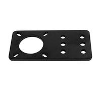 17 Stepper Motor Mount Plates Black Stepper Motor Aluminum Mounting Plate Accessories Porous Design Flat Bracket Black