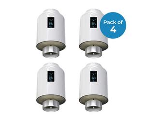17 Stories Pack Of 4, Wifi Smart Thermostatic Radiator Valve With Screen