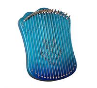 17 String Lyre Harp Portable Solid Beech Wood Harp String Musical Instrument with Tuning Wrench Picks for Beginners Adults, Blue