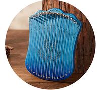 17 Strings Lyre Harp， Easy to Learn Harp Instruments with Bag， Spare String， Picks， Tuning Wrench， String Instrument for Adults， Kids and Beginners，Blue-Board type
