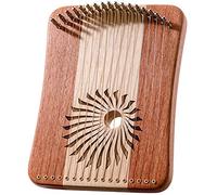 17 Strings Lyre Harp, Portable Fingerplay Lyre Harp with Tuning Wrench, Extra Strings and Burlap Bag, Wooden Musical Instrument for Kids and Adulits (Color : Rosewood+Maple)