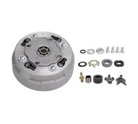 17 Teeth Semi Automatic Clutch Assembly, Semi Auto Clutch Kit for 50cc to 125cc Engine Dirt Bikes ATV Go Kart, 4-1/2 Inch Metal Clutch with 17 Tooth Drive Gear for
