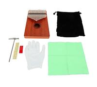 17 Tones Thumb Piano Set 17 Keys Kalimba with Tuning Hammer Mini Finger Musical Instrument Portable Wooden Thumb Piano for Beginners Home Entertainment Outdoor Play