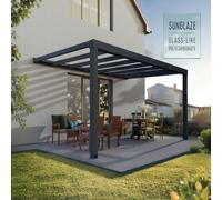 11x17 Palram Canopia Stockholm Grey Clear Patio Cover