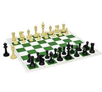 17'' x 17'' Tournament Chess Set Plastic Solid Pieces