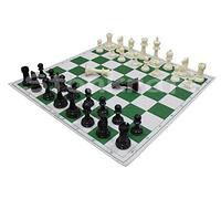 17'' x 17'' Tournament Chess Set With Plastic Staunton Solid Pieces - Ideal for Professional Players