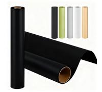 17" x 197" (5m) Brown Kraft Paper Roll - Natural Unbleached Wrapping Paper for Packing, Moving, Crafts, Table Cover | Eco-Friendly, Recyclable (black)