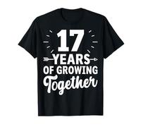 17 Years of Growing Together 17th Wedding Anniversary T-Shirt