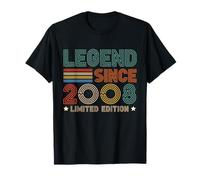 17 Years Old Legend Since 2008 17th Birthday for Boy Girl T-Shirt