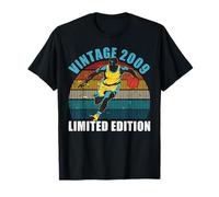 17 Years Old Vintage 2009 Basketball Player 17th Birthday T-Shirt