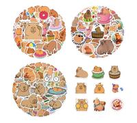 170 Cartoon Capybara Graffiti Stickers, Cute Animal Stickers, Hand Account Decorative Stickers, Suitable for DIY Skateboards, Suitcases, and Mobile Phone Cases.