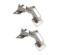 170 Degree Soft Close Cabinet Hinges,Hydraulic Kitchen Cabinet Hinges,Surface Mounted for 16-40mm Framless Thick Doors,Hidden Concealed Door Hardware,Self Closing for Cupboard Lazy Susan Corner (4)