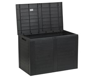 170 Litre Compact Plastic Outdoor Balcony Patio Garden Storage Box Chest Crate