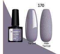 (170) PHOENIXY New 8ml Gel Nail Polish Varnish Set with Drying Gel - Nail Art DIY at Home or Salon for Manicure, Gel Nail Design Decoration Supplies