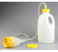 1700ML / 58oz Travel Male Bed Pee Urinal Bottle Night Drainage Container Set Plastic Urinal Bottle, Portable Urinal Pee Bottles Home Urinal Potty for Men