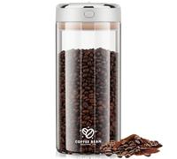 1700ML Airtight Coffee Canister with One-way CO2 Valve Borosilicate Glass