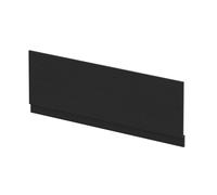 Balterley Wooden Front Bath Panel Covering with Plinth, 1700mm, Straight Front Bathroom Panels for Bathtub, Water Resistant Side Panels for Bathroom Baths (Woodgrain Black)