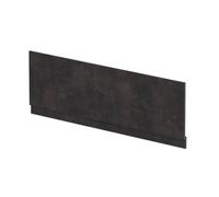 1700mm Edge/Power Straight Front Bath Panel & Plinth - Textured Matt Metallic Slate