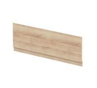 Balterley Wooden Front Bath Panel Covering with Plinth, 1700mm Bath Panel, Straight Front Bathroom Panels for Bathtub, Water Resistant Side Panels for Bathroom Baths and Soaking Tubs (Bleached Oak)