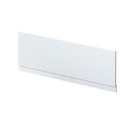 Balterley Front Bath Panel Covering with Plinth 1700mm, MDF Bath Panels, Satin Finish, Straight Front Bathroom Panels for Bathtub, Water Resistant Side Panel for Bathroom Baths (White)