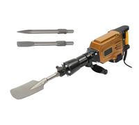 1700W Electric Demolition Hammer Drill, Electric Demolition Jack Hammer with 3 Chisels, Suitable for Concrete Removal Trenching Chipping, Garden Lawn Farm Tree Digging