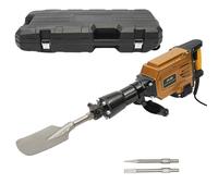 1700W Electric Demolition Jack Hammer, Garden Tree Digger with Scraping Chisel, Point Chisel, Flat Chisel and Portable Box, Demolition Hammer, Concrete Breaker, Hammer Crill