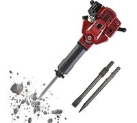 1700w Gasoline Demolition Hammer | Heavy-Duty 2-Stroke Jackhammer for Concrete, Brick, Road & Rock Breaking, Powerful Petrol Tool for Construction