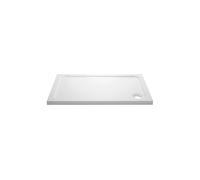 1700x800mm Shower Tray Low Profile 45mm Stone Resin Walk-In White
