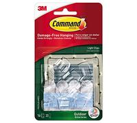 17017CLR-AW Command Outdoor Light Clips with Foam Strips
