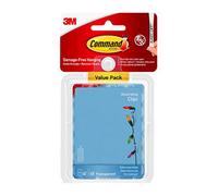 17026Clr-40 Command Clear Decorating Clips With Clear Strips Value Pack 40Pk