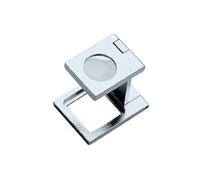 1709 Linen Tester 30 x 30 mm, 5x, Brass Chrome Plated Neolab