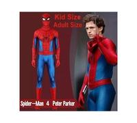 (170CM) 2026 Spiderman 4 Brand New Day Jumpsuit Cosplay Costume Adult Kid Suit Halloween uk