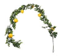 170cm Lemon Garland with Naturalistic Details for Styling Bookshelves Mirrors Frames and Architectural Features