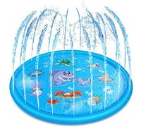 170cm Splash Sprinkler Pad, Sprinkle and Splash Play Mat Paddling Pool for Summer Outdoor Garden Beach