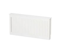 170Cm White Wooden Slatted Extra Large Radiator Cover