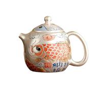 170ml/6oz ceramic Xianglong Nafu Liu Yinlong Dan pot household handmade exquisite Kung Fu tea set-Xianglong