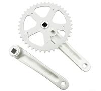 170mm crankset chainset for mountain bike including steel removable chainrings 36T 40T 42T fit single speed and old school bike models (40T)