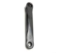 170mm Exercise Bike Crank Arm Iron Diamond Hole Pedal Arm for Home Training Equipment Black(Right Crank)