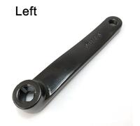 170mm Exercise Bike Crank, Iron Material with Square Hole for Left or Right Fit, Perfect for Indoor Workouts (Left)