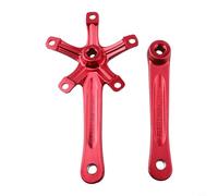 170mm For Mountain Bike Crank Set, Left And Right Crank Arms With 130 For BCD For Rugged Terrain Riding(red)