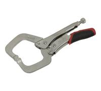 170mm Locking C-Clamp Pliers With 0-50mm Jaw Capacity And Knurled Adjustment