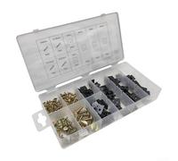 170pc Small Hardware UClip Screw Set for Automotive Construction Industry Metal Components for Securing Dashboards and Interior Panels