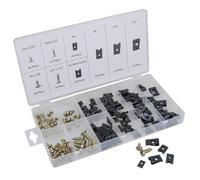 170pc U Clips & Screws Cushion Speed Clips Fastener Trim Panel Interior Car